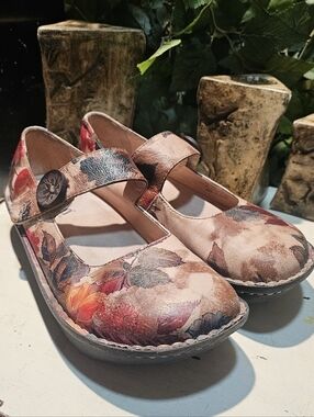 Alegria Multicolor Patterned Mary Jane Shoes SIZE 38